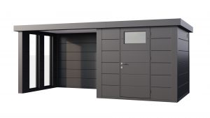 The Eleganto Lounge 27 Series With Closed Small Lounge on Left With Windows in Anthracite