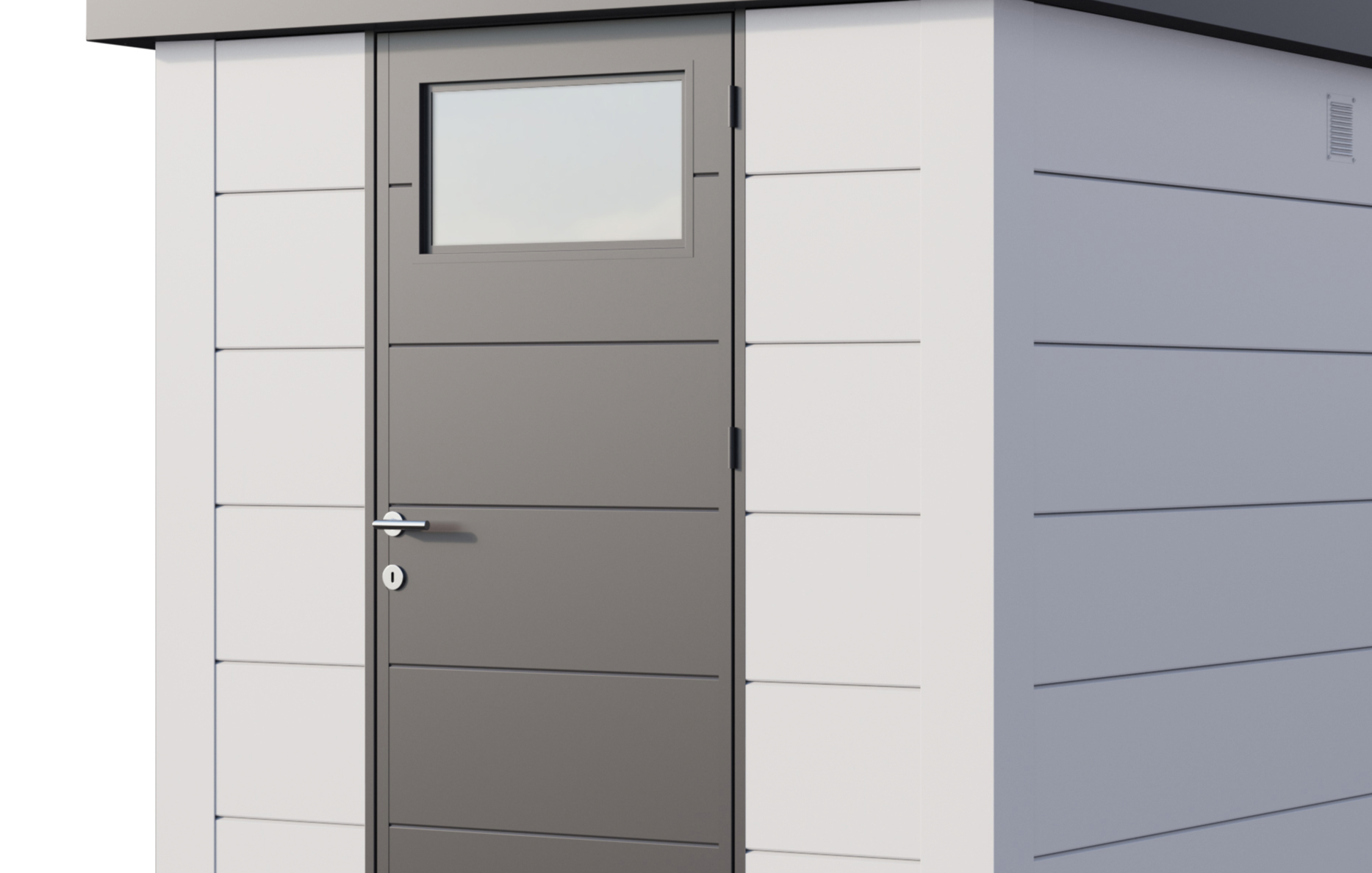 The Eleganto Standard Single Door in Anthracite With The White Walls