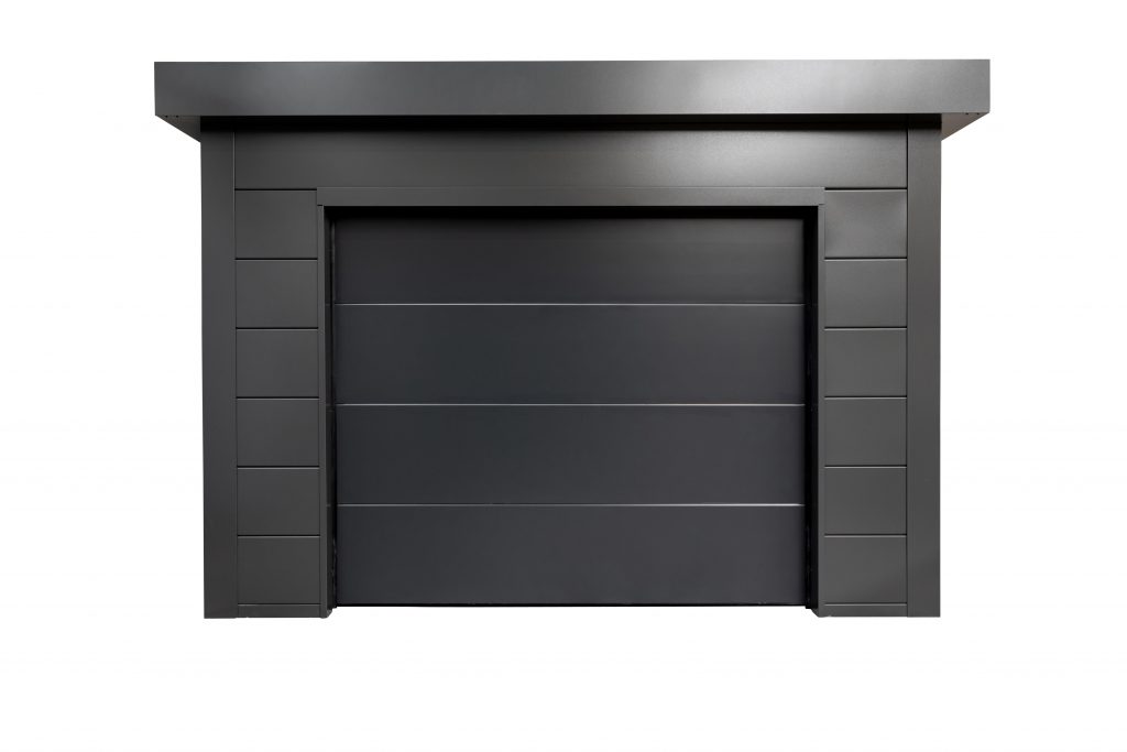 The Garage Series In Anthracite Showing The Closed Garage Door
