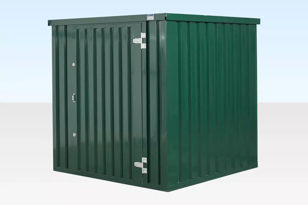 INSTAspace Flat pack Container Green Powdercoat 2m x 2.1m