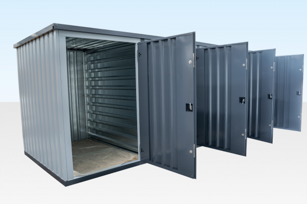 INSTAspace Flat Pack Multi-Compartment Container Grey Powder Coat 6m x 2.3m
