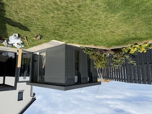 Garden Life Online's COMO 4 garden room in Anthracite Grey.